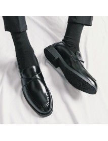 Mens Casual And Stylish Leather Shoes In British Business Style