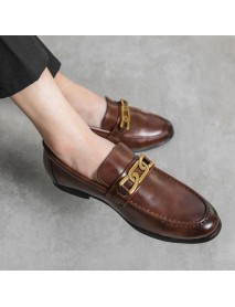 Men's British-style Business Formal Casual Leather Shoes