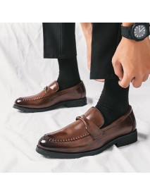 Mens Casual And Stylish Leather Shoes In British Business Style