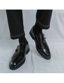 Pointed-toe Business Formal Leather Boots